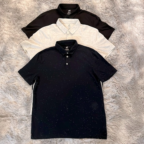 3-Pack H&M Polo Shirts. Size M - Picture 3 of 9